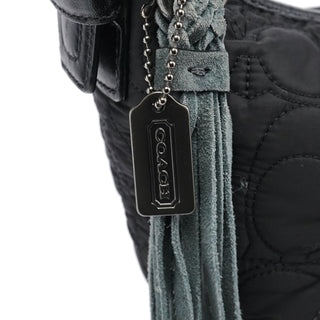 Coach Black Quilted Nylon Shoulder Bag