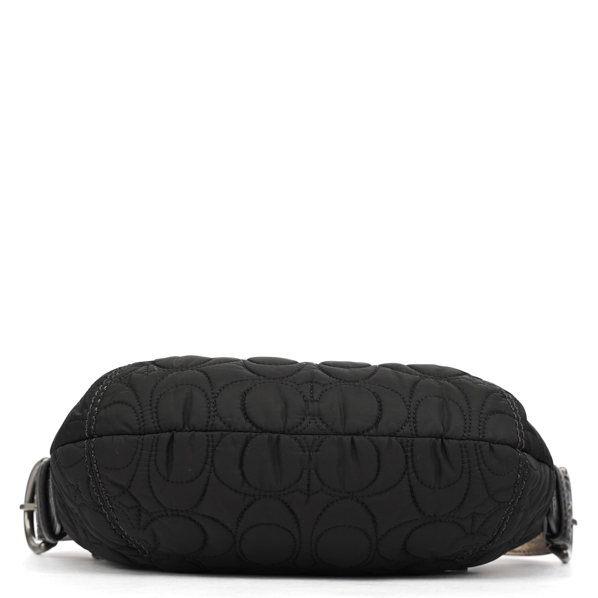 Coach Black Quilted Nylon Shoulder Bag