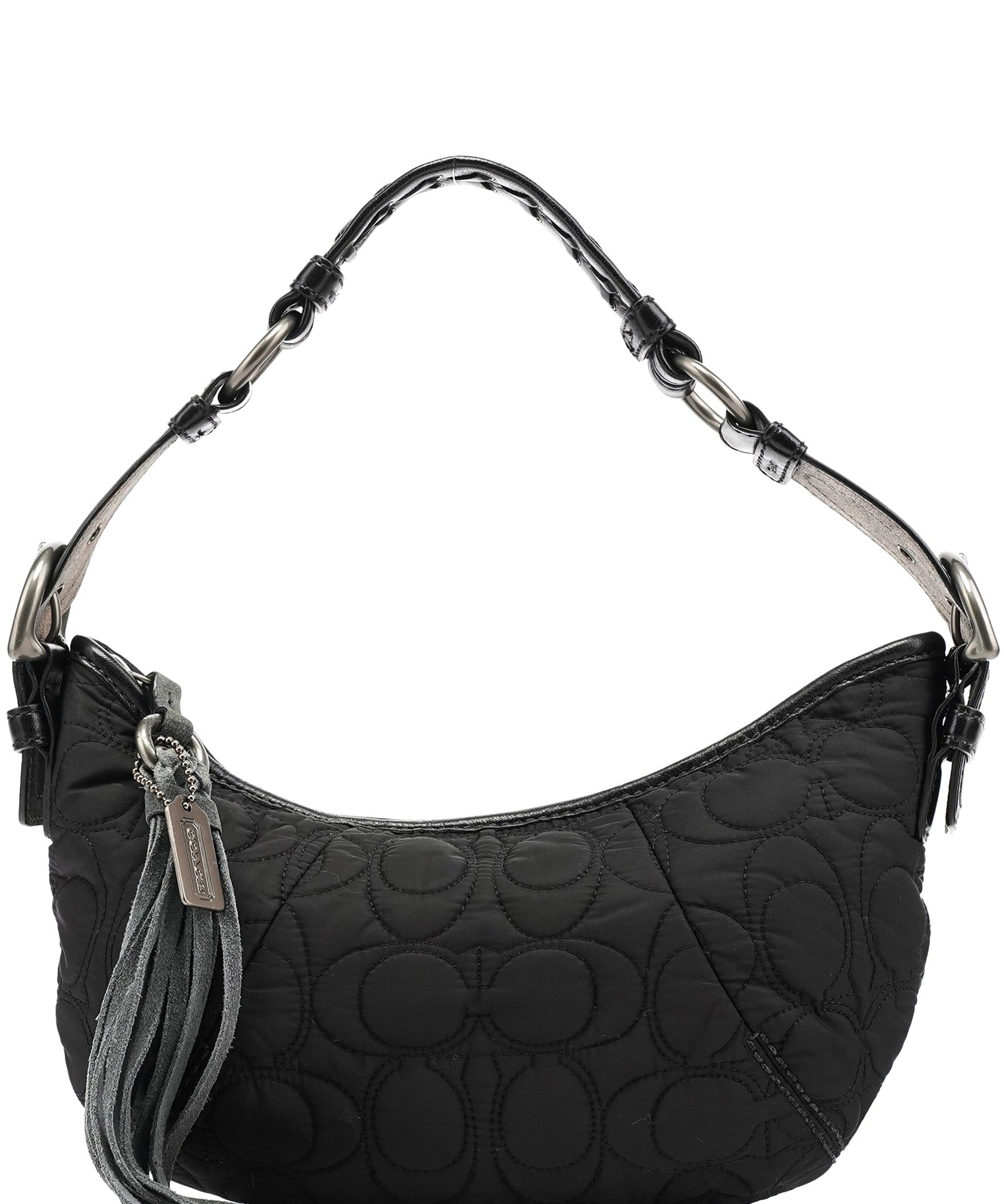 Coach Black Quilted Nylon Shoulder Bag