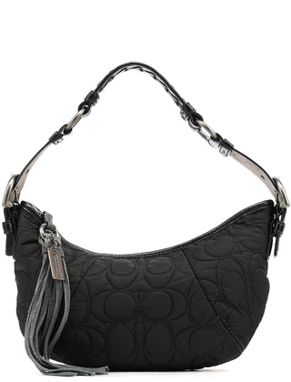 Coach Black Quilted Nylon Shoulder Bag