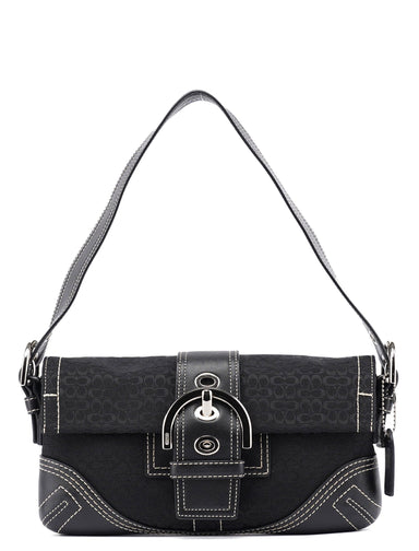 Coach Black Signature C Soho Shoulder Bag