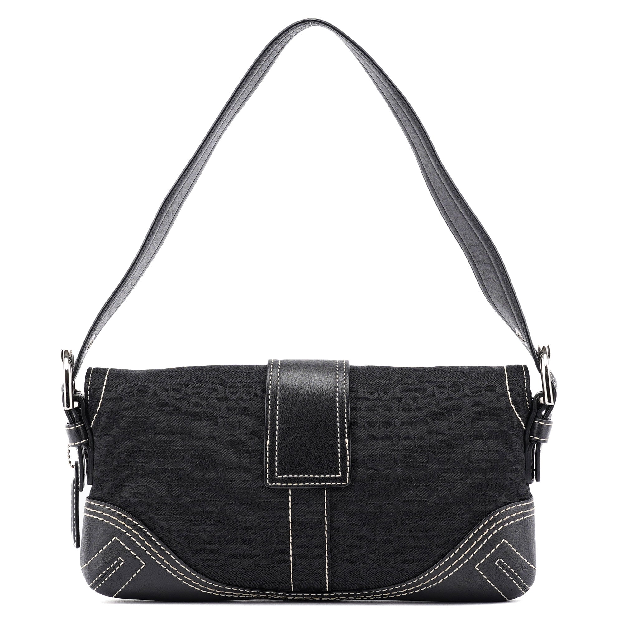 Coach Black Signature C Soho Shoulder Bag