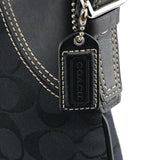 Coach Black Signature Canvas Shoulder Bag