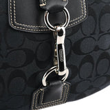 Coach Black Signature Canvas Shoulder Bag
