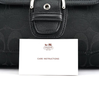 Coach Black Signature Canvas Soho Tote Bag