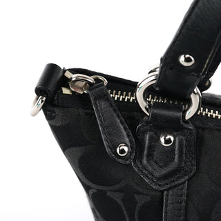 Coach Black Signature Canvas Soho Tote Bag