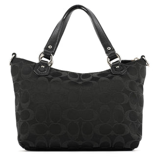 Coach Black Signature Canvas Soho Tote Bag