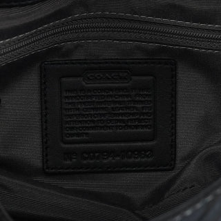 Coach Black Signature Canvas Turnlock Shoulder Bag