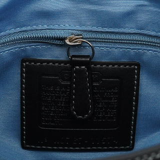 Coach Black Signature Canvas Turnlock Shoulder Bag