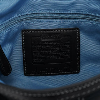 Coach Black Signature Canvas Turnlock Shoulder Bag