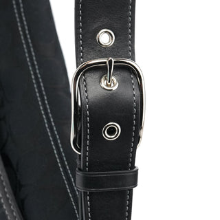 Coach Black Signature Canvas Turnlock Shoulder Bag