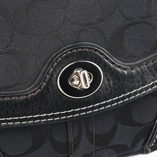 Coach Black Turnlock Shoulder Bag
