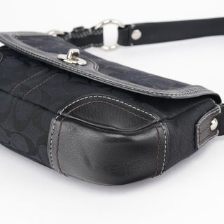 Coach Black Turnlock Shoulder Bag