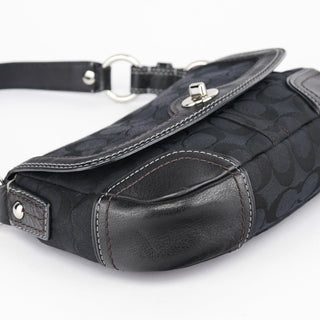 Coach Black Turnlock Shoulder Bag