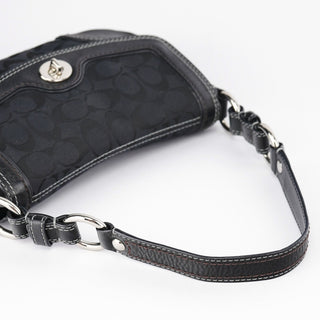 Coach Black Turnlock Shoulder Bag