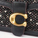 Coach Black Tweed Leather Tabby Shoulder Bag