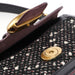 Coach Black Tweed Leather Tabby Shoulder Bag