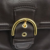 Coach Sac deux portés Soho en cuir marron