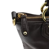 Coach Sac deux portés Soho en cuir marron