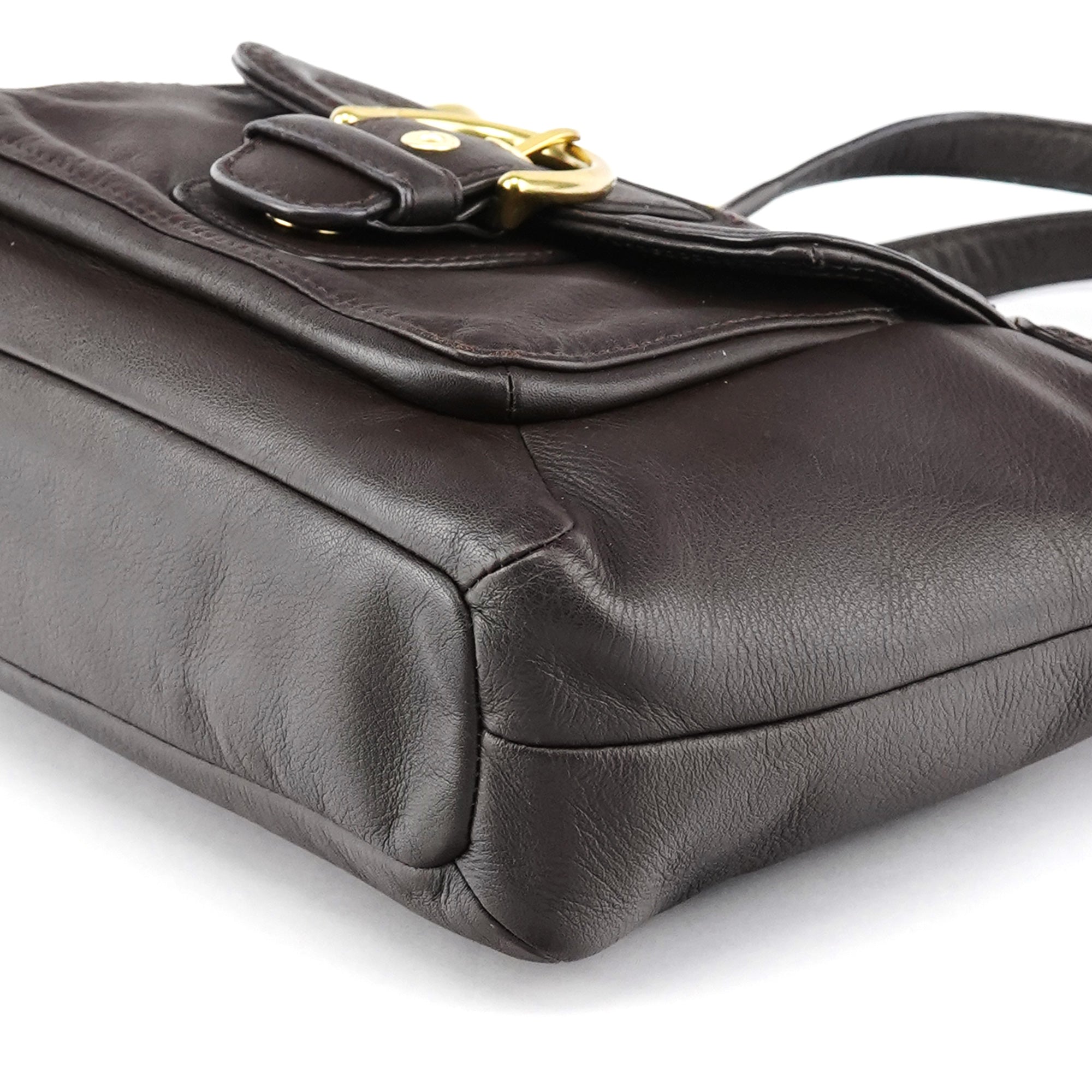 Coach Sac deux portés Soho en cuir marron