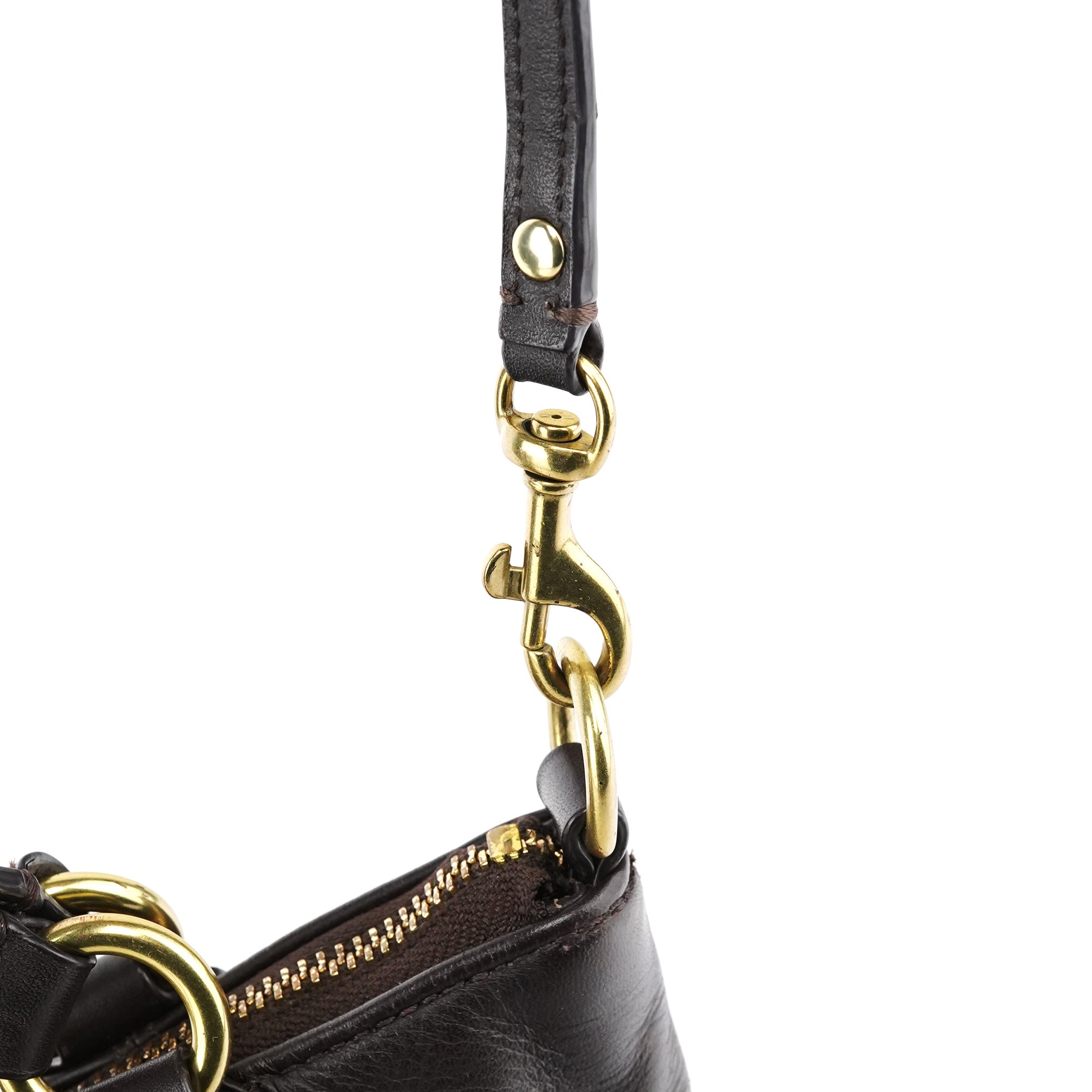 Coach Sac deux portés Soho en cuir marron