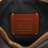 Coach Brown Leather Turnlock Shoulder Bag