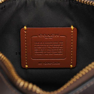 Coach Brown Leather Turnlock Shoulder Bag