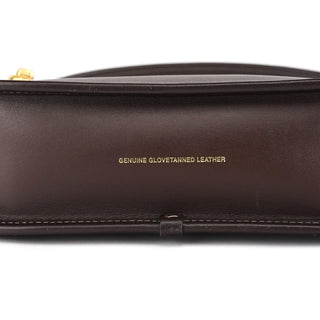 Coach Brown Leather Turnlock Shoulder Bag