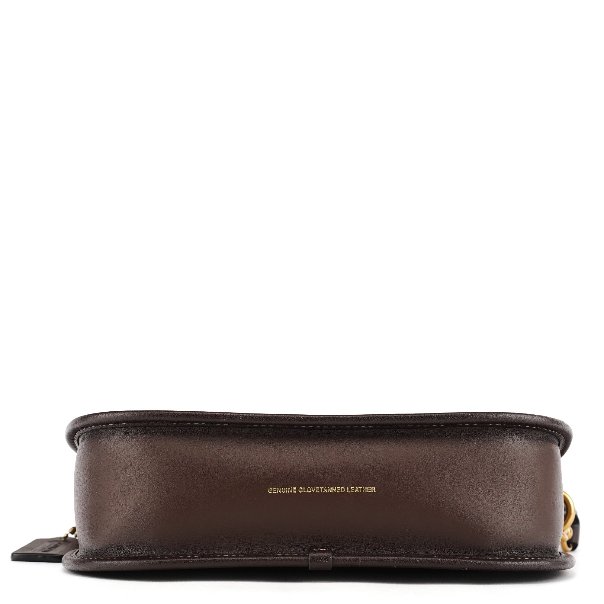 Coach Brown Leather Turnlock Shoulder Bag