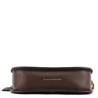 Coach Brown Leather Turnlock Shoulder Bag