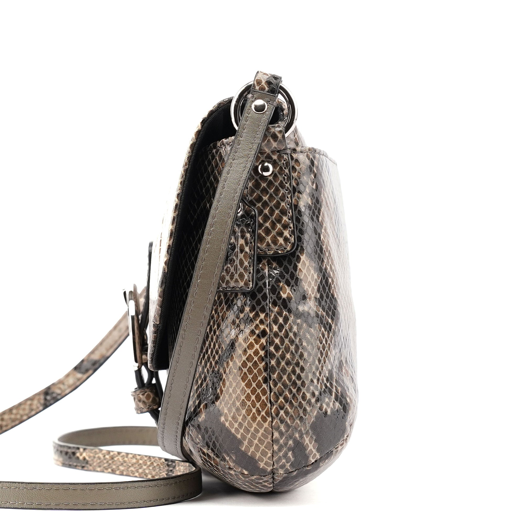 Coach Brown Snake Embossed Soho Crossbody Bag