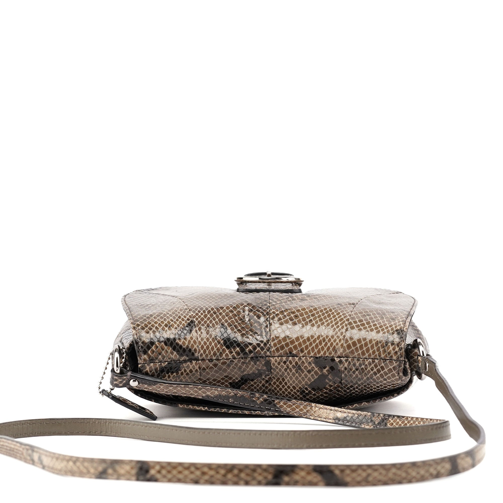 Coach Brown Snake Embossed Soho Crossbody Bag