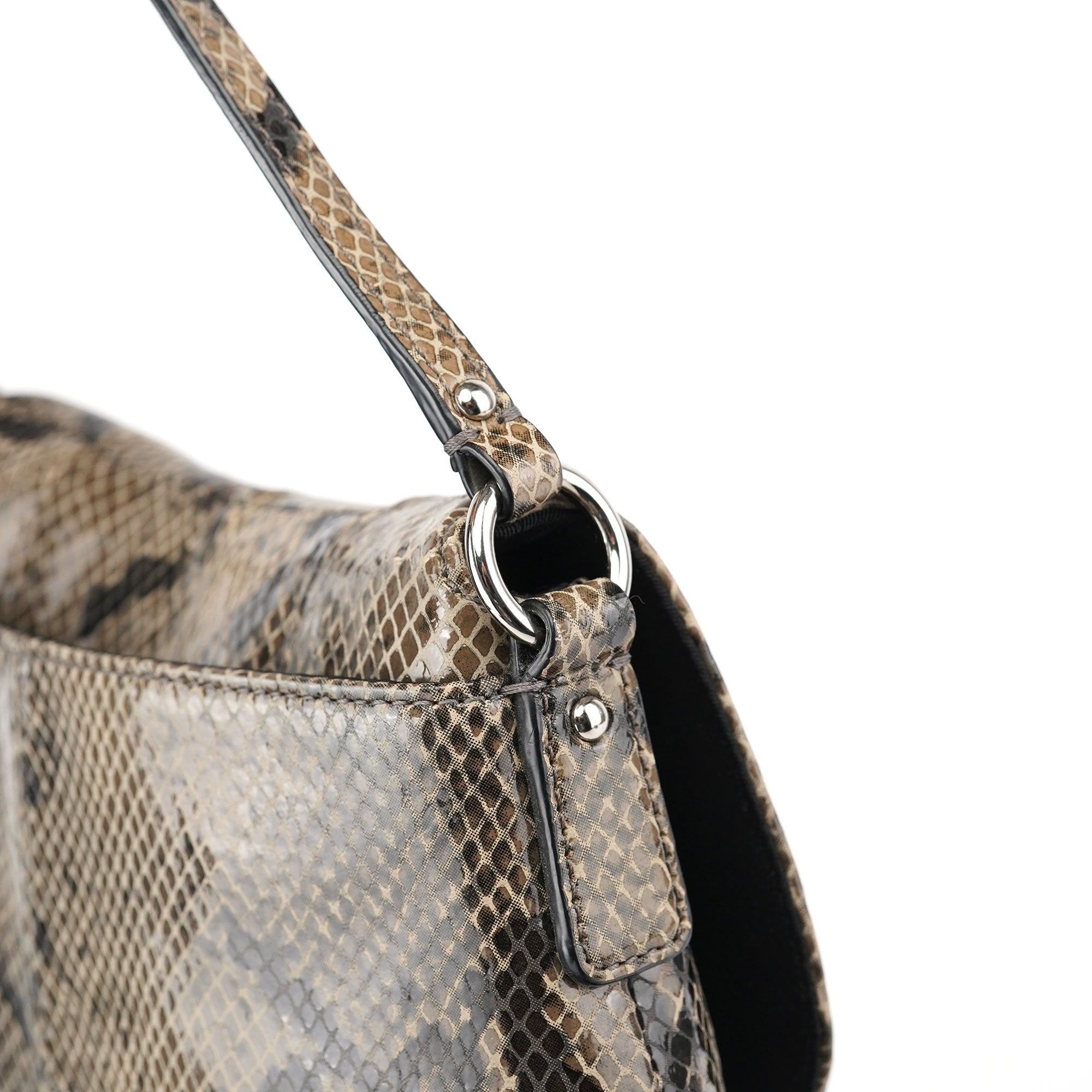 Coach Brown Snake Embossed Soho Crossbody Bag