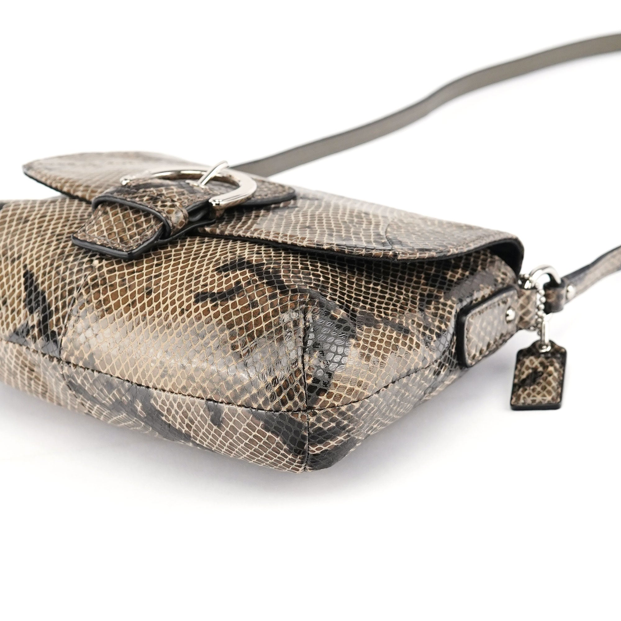 Coach Brown Snake Embossed Soho Crossbody Bag