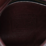Coach Burgundy Glove-Tanned Leather Turnlock 2-Way Bag