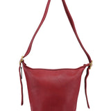 Coach Burgundy Leather Bucket Ergo Shoulder Bag