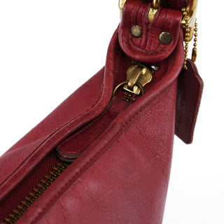 Coach Burgundy Leather Bucket Ergo Shoulder Bag