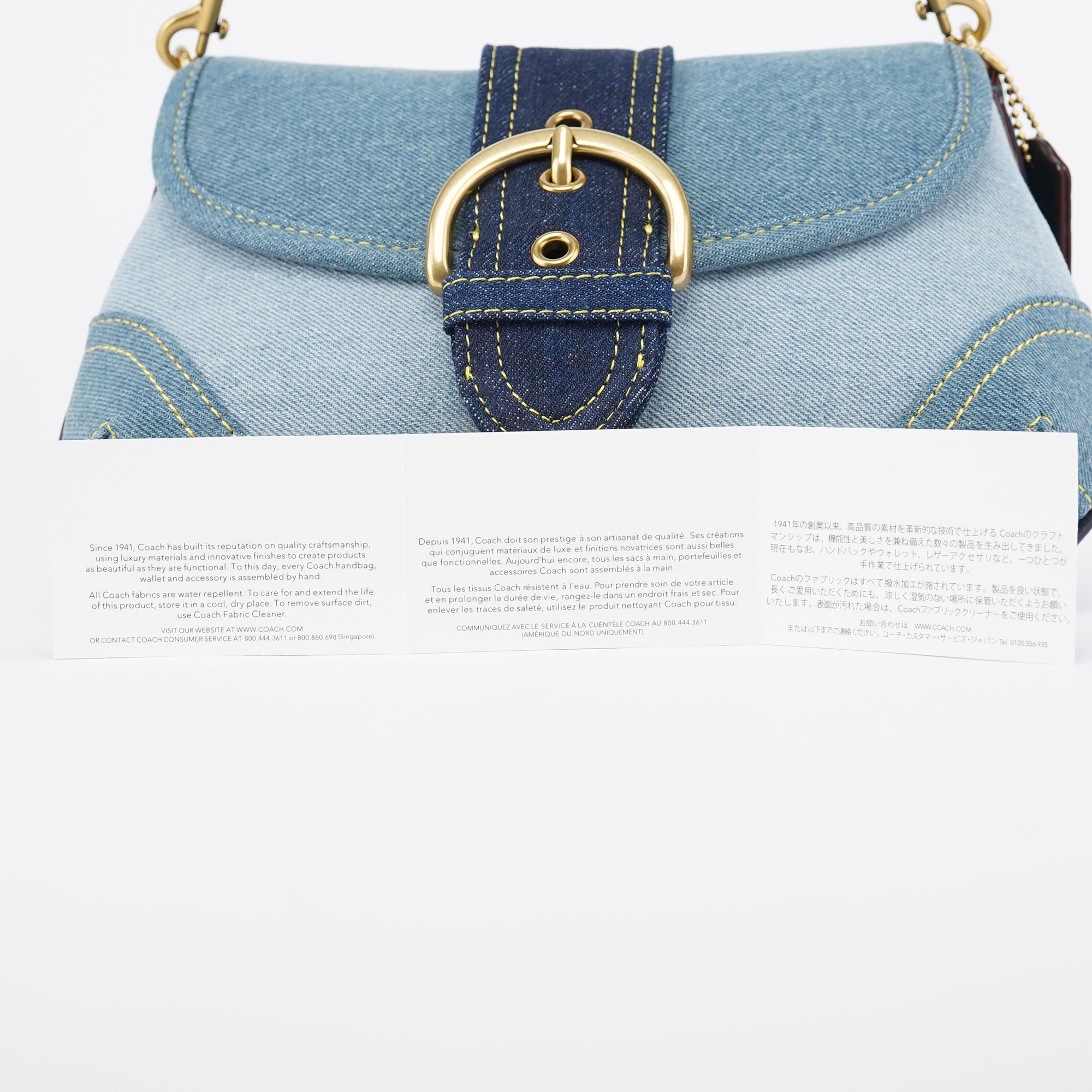Coach CR737 Denim Soho Shoulder. Bag