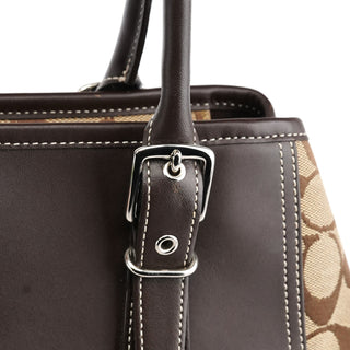 Coach F06366 Beige Brown Signature Soho Tote Bag
