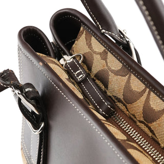 Coach F06366 Beige Brown Signature Soho Tote Bag
