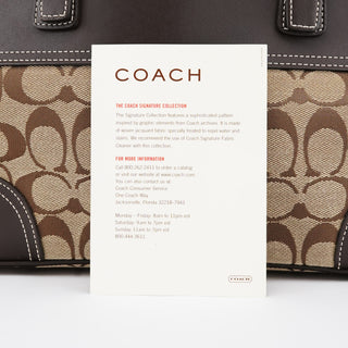 Coach F06366 Beige Brown Signature Soho Tote Bag