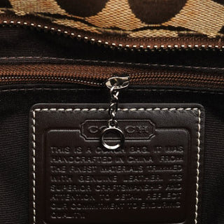 Coach F06366 Beige Brown Signature Soho Tote Bag