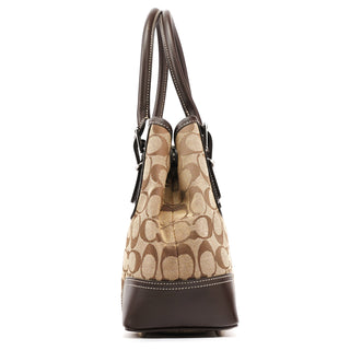 Coach F06366 Beige Brown Signature Soho Tote Bag