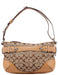 Coach F07077 Beige Signature C Hobo Shoulder Bag