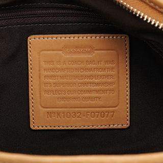 Coach F07077 Beige Tan Signature Canvas Soho 2-Way Bag