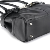 Coach F08A70 Black Leather Hampton Tote Bag