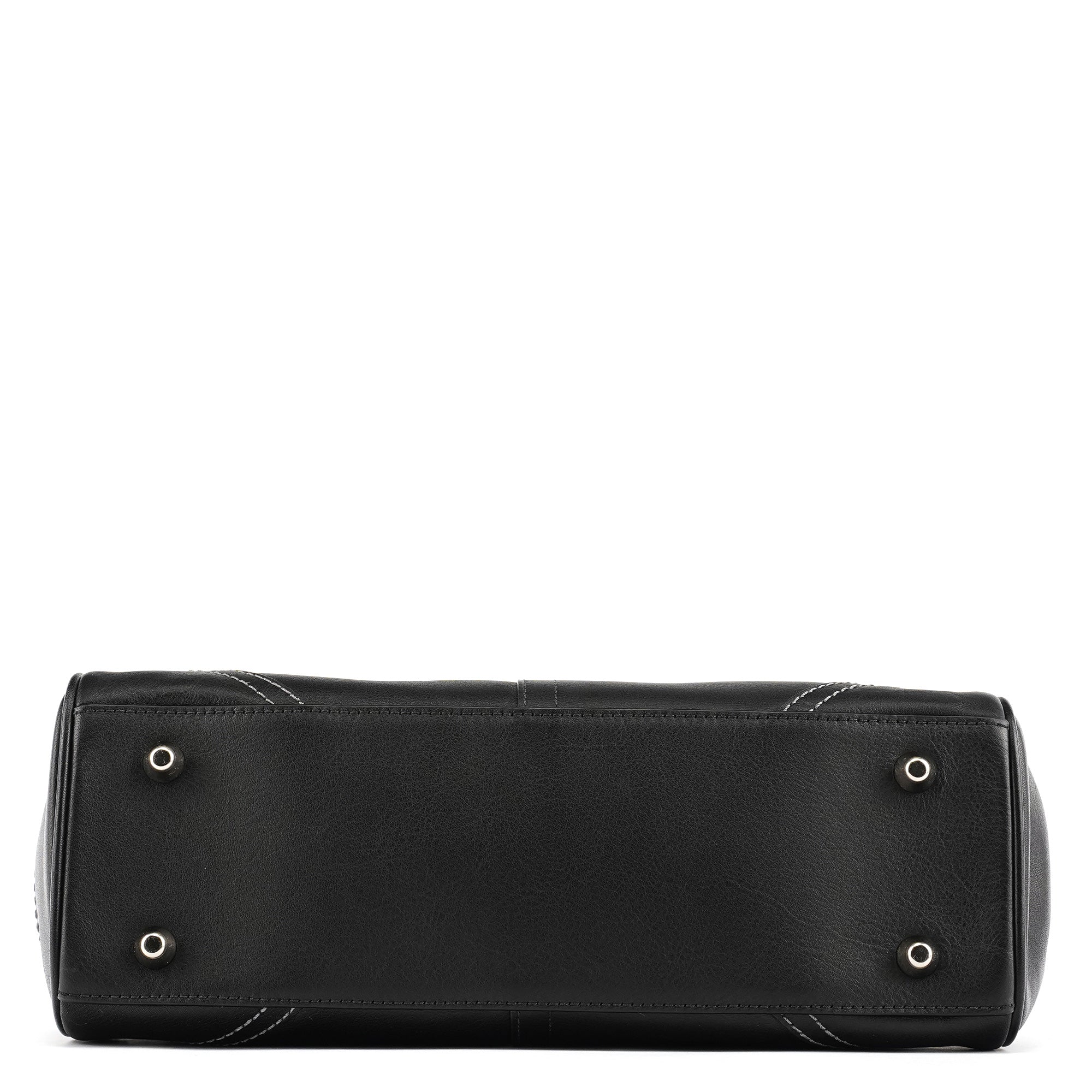 Coach F08A70 Black Leather Hampton Tote Bag