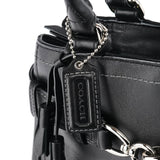 Coach F08A70 Black Leather Hampton Tote Bag