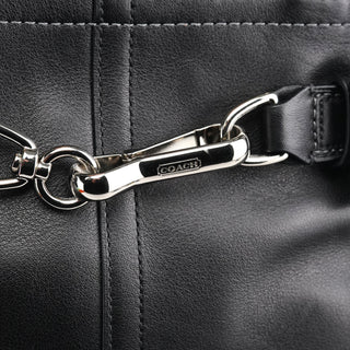 Coach F08A70 Black Leather Hamptons Tote Bag
