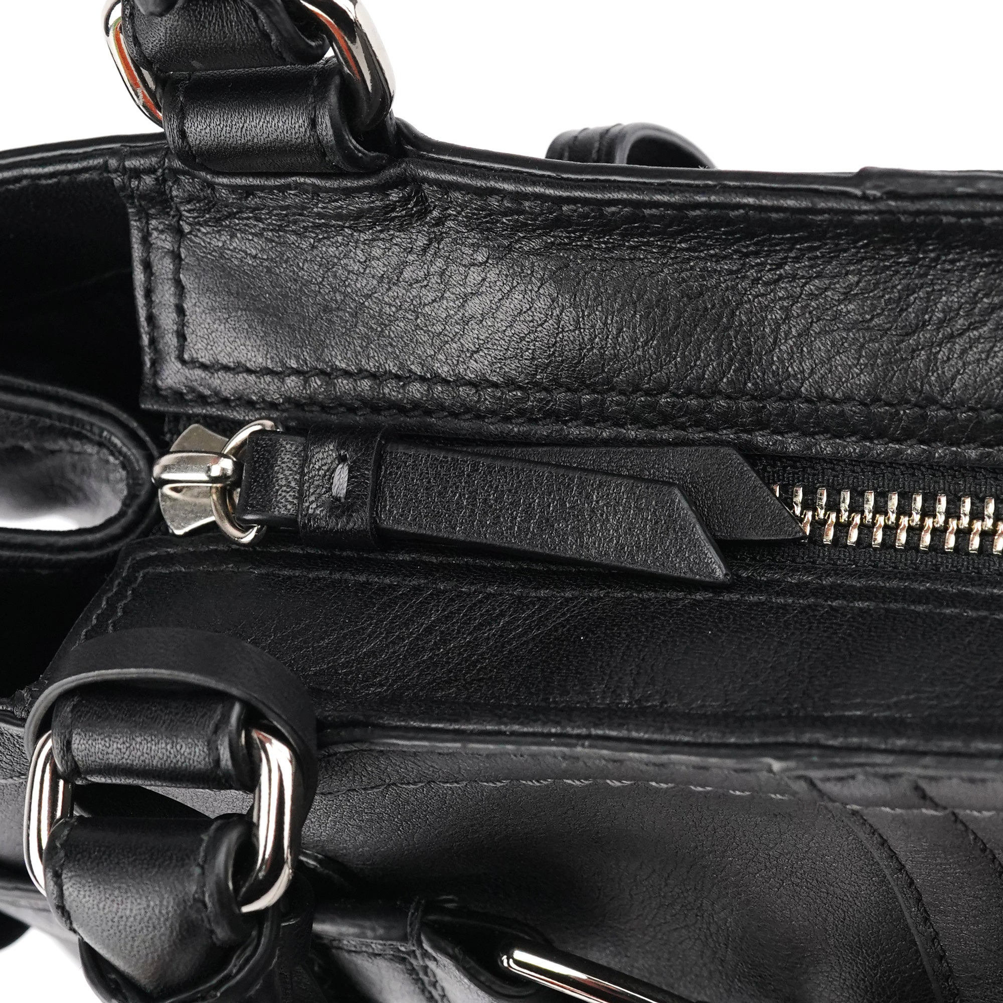 Coach F08A70 Sac cabas Hamptons en cuir noir